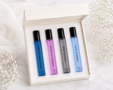 Couple Discovery Set – A thoughtfully curated pair of fragrances for him and her, perfect for sharing the experience of fine perfumery.